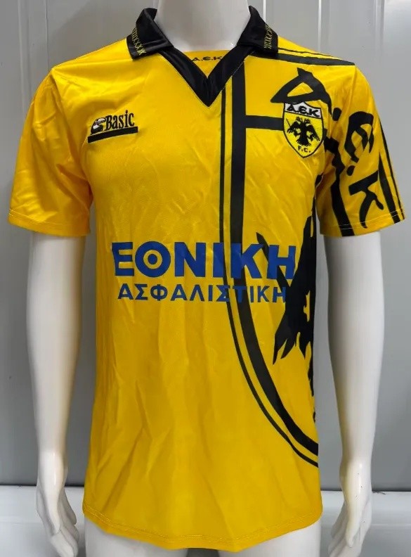 1993-94 AEK Athens Home Retro Football Jersey