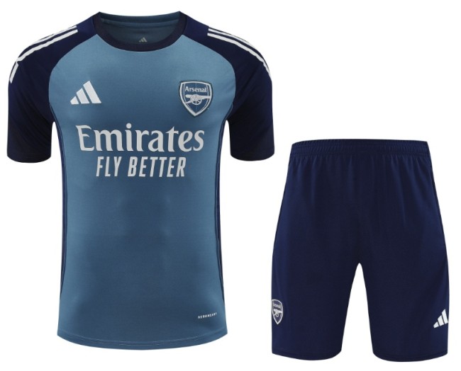 2025-26  Arsenal Light Gray-Blue Training Short Suit