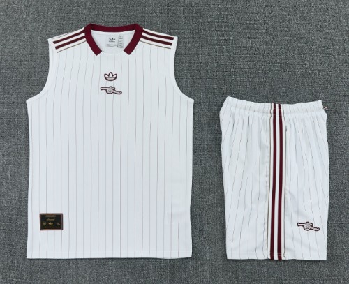 2025-26 Arsenal White Vest Training Short Set