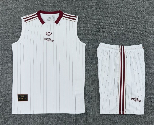 2025-26 Arsenal White Vest Training Short Set
