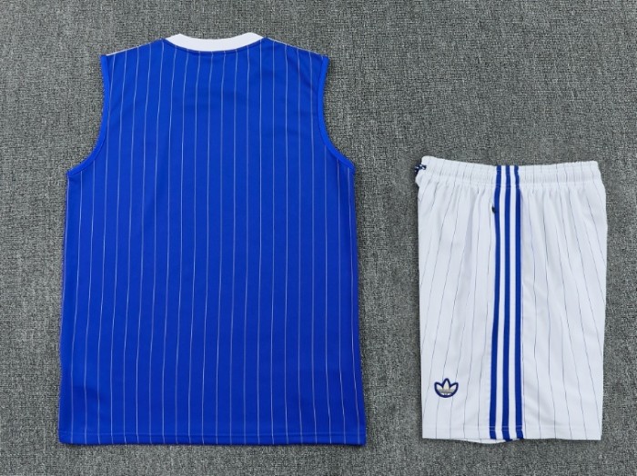 2025-26 Chelsea Blue Vest Training Short Suit