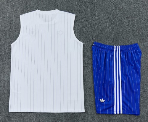 2025-26 Chelsea White Vest Training Short Suit
