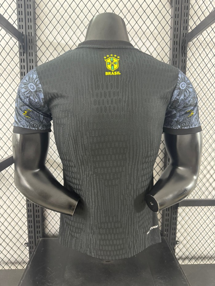 2025-26 Brazil Grey Special Edition Player Version Soccer Jersey