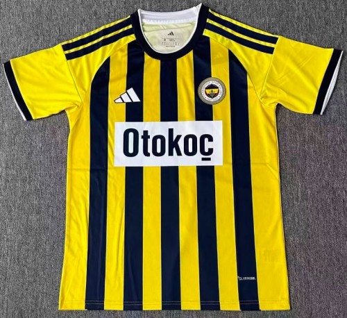 2025-26 Fenerbahce Home Yellow Soccer Jersey