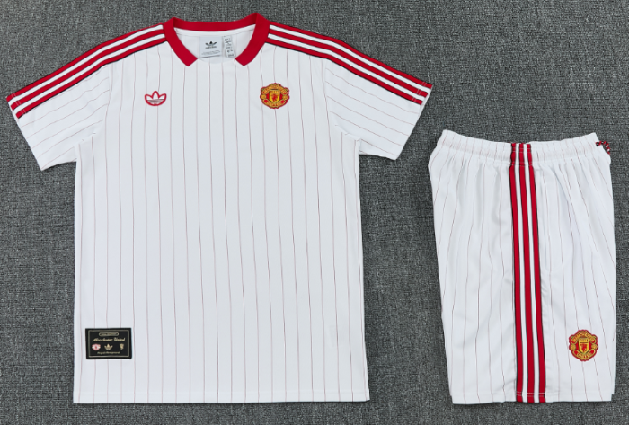 2026-27 Manchester United White Training Short Suit