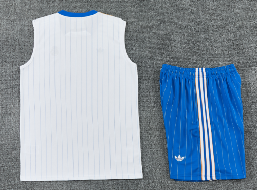 2026-27 Real Madrid White Vest Training Short Suit