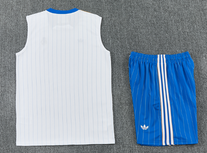 2026-27 Real Madrid White Vest Training Short Suit