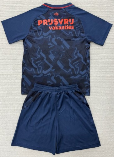2025-26 Feyenoord Third Away Dark blue Kids Soccer Jersey