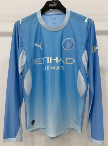 2026-27 Manchester City Home Blue Long Sleeve Soccer Jeasey