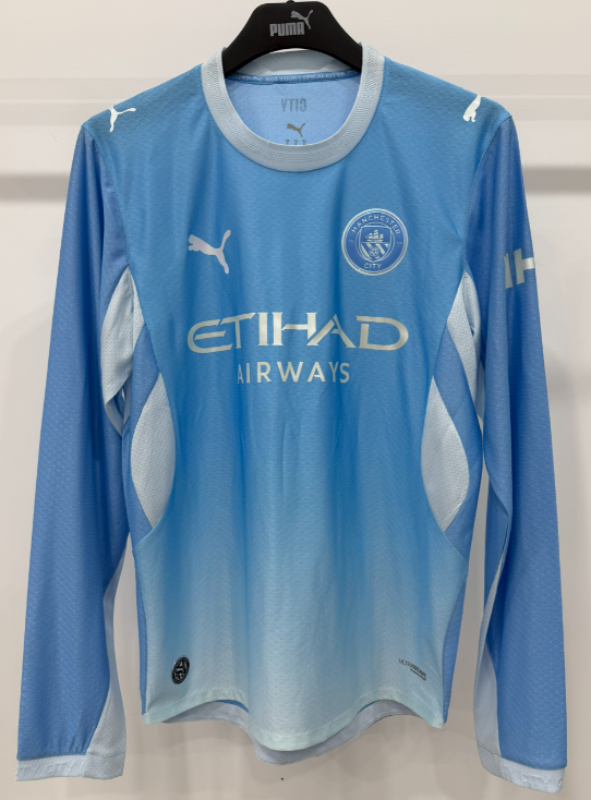 2026-27 Manchester City Home Blue Long Sleeve Soccer Jeasey