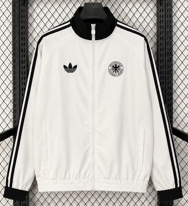 2026-27 Germany White Retro Casual Version Windbreaker
