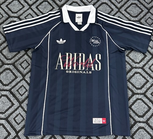 2026-27 Adidas Retro Co-branded Version Royal Blue Polo Short Sleeve