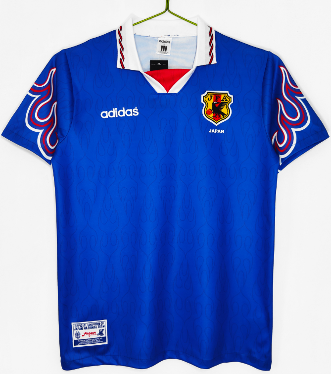 1996-97 Japan Blue Home Retro Soccer Jersey
