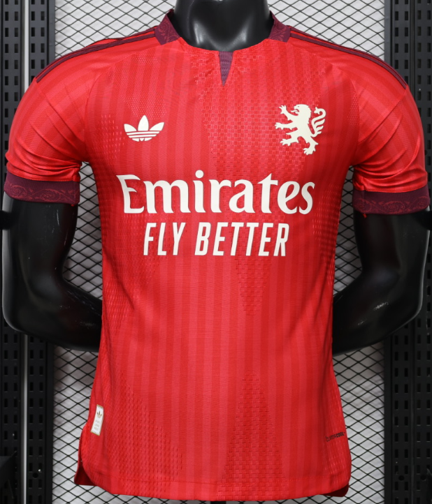 2026-27 Lyon Red Away Player Version Soccer Jersey