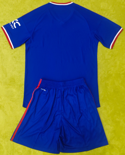 2026-27 Manchester United Blue Away Kids Kit Jersey