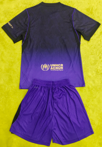 2026-27  Barcelona Away Purple Kids Kit Jersey