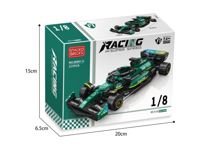 STACKO BRICKS 08001A-D 8-wide Racing Car