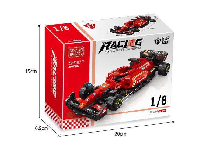 STACKO BRICKS 08001A-D 8-wide Racing Car