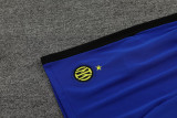 24-25 INT Blue-Black Tank top and shorts suit (条纹)