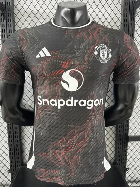 25-26 Man Utd Black Red Special Edition Player Version Training shirts