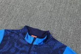 2025-26 Marseille Royal blue Half Pull Tracksuit (半拉链)