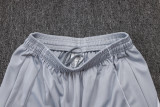 2025-26 RMA White grey Kids Half Pull Tracksuit#E25106(童装)(半拉链)