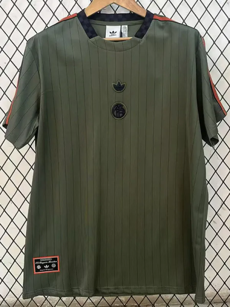 2025-26 Bayern Green Grey Casual Edition Fans Training shirts