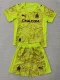 2025-26 Marseille Yellow Goalkeeper Kids Soccer Jersey