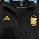 24-25 Argentina Black Windbreaker
