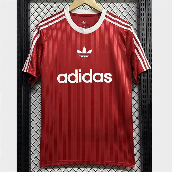 2025 AD Casual Red Fans Training shirts *三叶草