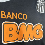 2012-2013 Santos FC Black Long Sleeve Retro Soccer Jersey(长袖)