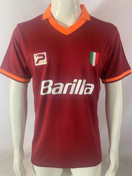 1983-1984 Roma Home Retro Soccer Jersey