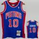 1988-89 OKC RODMAN #10 Blue Retro Top Quality Hot Pressing NBA Jersey