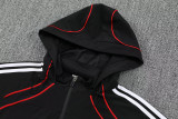 2025-26 River Plate Black Hoodie Jacket Tracksuit