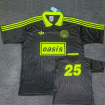 2025 Ad Oasis Joint Edition #25 Black Polo Short Sleeve(绿边)