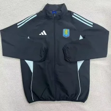 25-26 Aston Villa Black Windbreaker