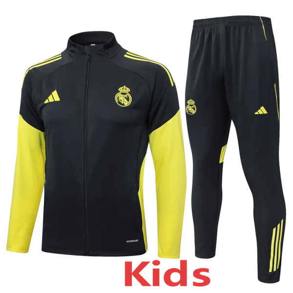 2025-26 RMA Dark gray Kids Jacket Tracksuit #E2577(童装）