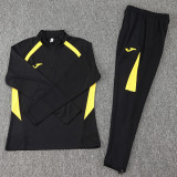 2024 JOM Black Half Pull Tracksuit (半拉链)
