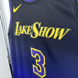 24-25 LAKERS DAVIS #3 Royal blue City Edition Top Quality Hot Pressing NBA Jersey