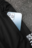 24-25 Napoli Blue Black Kids Half Pull Tracksuit (童装)(半拉链)