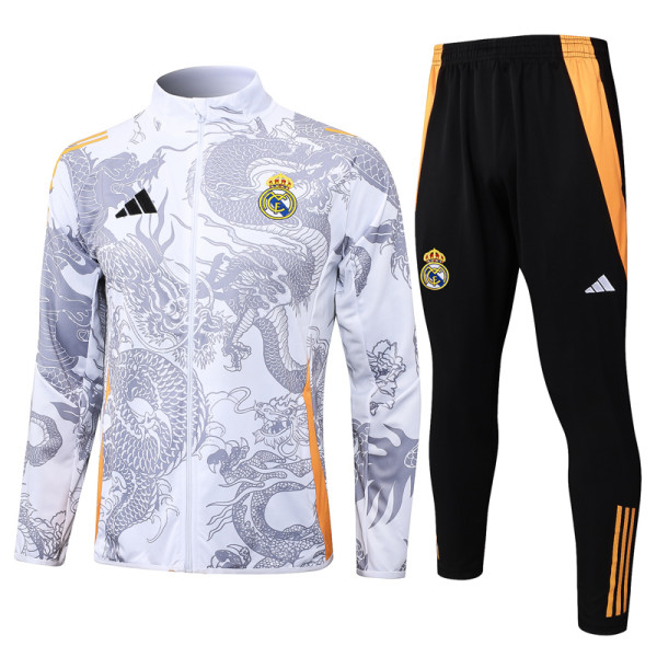 24-25 RMA White Jacket Tracksuit #A798(喷墨龙)