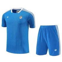 25-26 RMA Blue Training Short Suit #条纹