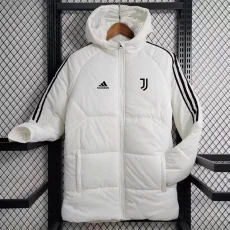 23-24 JUV White Hooded Cotton Coat Black Edge (黑色边) 棉衣