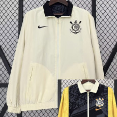 24-25 Corinthians khaki & Black Double Sided Windbreaker (双面风衣)