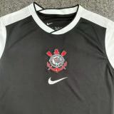 25-26 Corinthians Black Fans Soccer Jersey