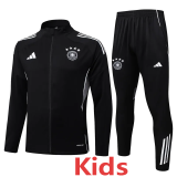 25-26 Germany Black Kids Jacket Tracksuit #E25131(童装)