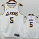 2022-23 Lakers AYTON #5 White Top Quality HotPressing NBA Jersey(圆领）