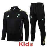 2025-26 JUV Black Kids Half Pull Tracksuit #E25110(童)(半拉链)