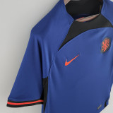 22-23 Netherlands Away World Cup Fans Soccer Jersey
