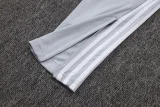 2025-26 RMA White grey Half Pull Tracksuit #B2555(半拉链）